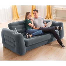 Intex Poltrona Letto 117x224x66 cm Grigio Scuro Sofa Divano Arredi per Interni