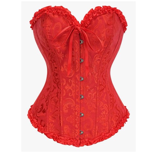 Top corsetto overbust jacquard