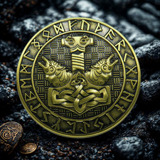 Spilla Vichinga Vegvisir spilla distintivo da collezione bottone spilla