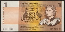 1 DOLLAR COMMONWEALTH OF AUSTRALIA 1 DOLLARO BANCONOTA CARTAMONETA