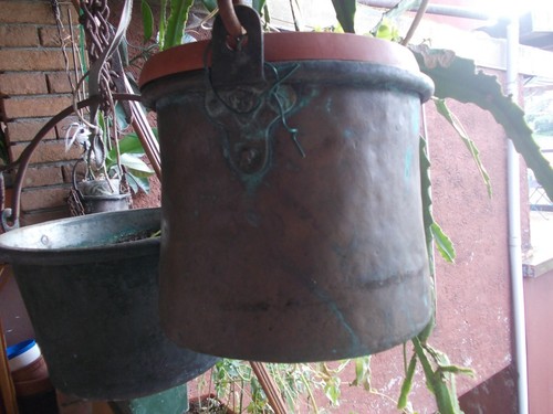 Antique copper pot - pot, fascist