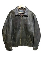 Armani jeans leather bomber - jeans,