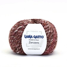 GOMITOLO MODA 50 GR. 90 MT. L. GATTO ZENZERO 27% LANA 10% ALPACA 10% SETA 2% VI 