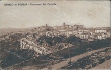 bv716 cartolina ariano di puglia panorama dal castello provincia di avellino