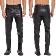 Pantalone uomo casual in pelle