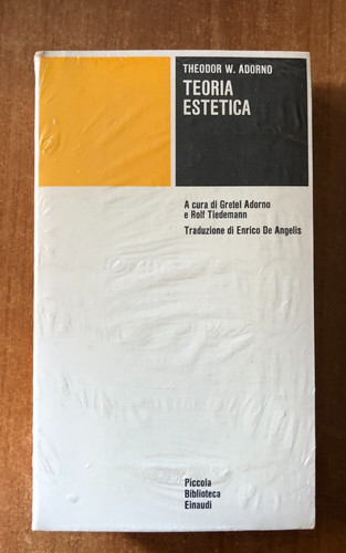 Theodor adorno teoria estetica - adorno,