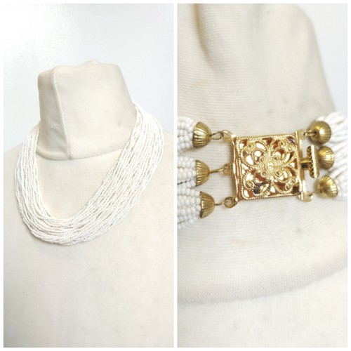 Collana vintage bianco - collana, bianco​
