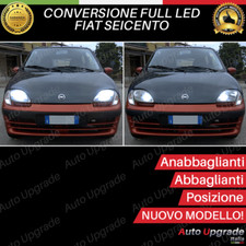 KIT FULL LED PER FIAT 600 SEICENTO ANABBAGLIANTI ABBAGLIANTI H4 + LUCI POSIZIONE