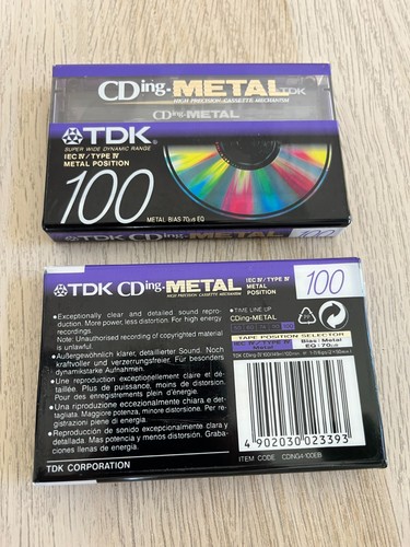 Tdk cding metal 100 metallo - metal,