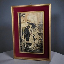 Dipinto olio su tela uomo