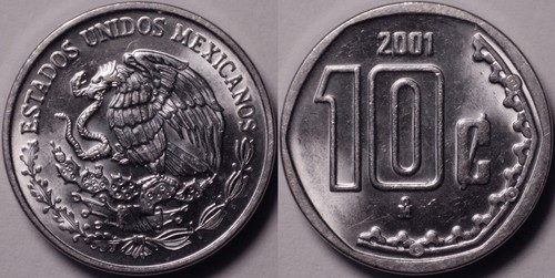 Messico 2001 centavos - messico, mo