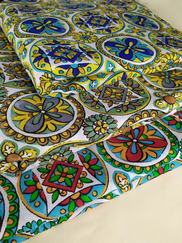 Tessuti cotone maiolica - tessuti,
