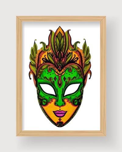 Maschera carnevale disegno - maschera, di