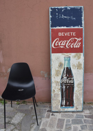 Targa insegna metallo coca - di,