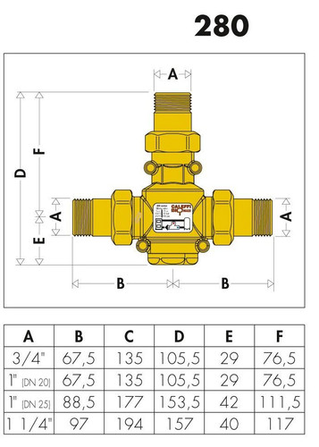 Caleffi valvola anticondensa - caleffi, 1