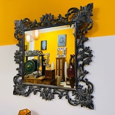 Specchio stile etnico cornice barocca in legno