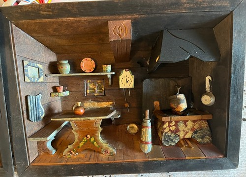 Diorama legno intagliato - diorama,