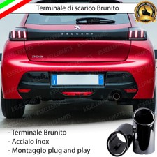 TERMINALE SCARICO NERO BRUNITO