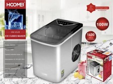 Macchina Ghiaccio Fabbricatore Cubetti Bar Acciaio Inox 12KG/Giorno 100W HM-6528
