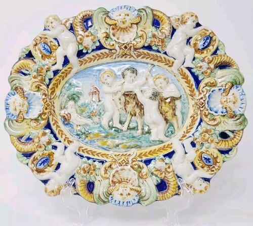 Piatto caricatore maiolica - caricatore,