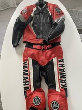 TUTA YAMAHA TEAM RACING PELLE 2 PEZZI ROSSA LEATHER RACING SUIT