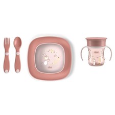 Chicco set pappa rosa - set,