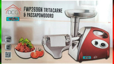 Tritacarne Passapomodoro 2 in 1 Elettrico Multifunzione 1400W Lame Acciao Inox