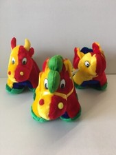 peluche animali colorati cm30