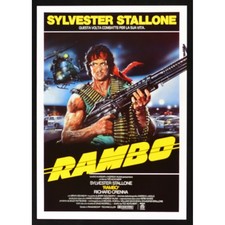 locandina RAMBO Sylvester Stallone Ted Kotcheff richard crenna rocky cinema CAT3
