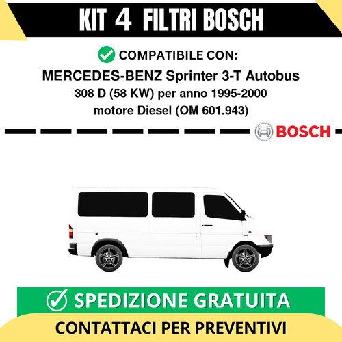 Kit bosch filtri tagliando - bosch,
