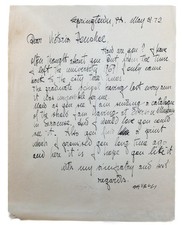 Scarsa lettera autografa