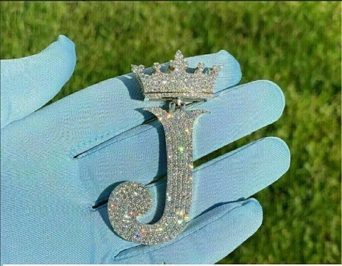 Ciondolo lettera corona - , "j"