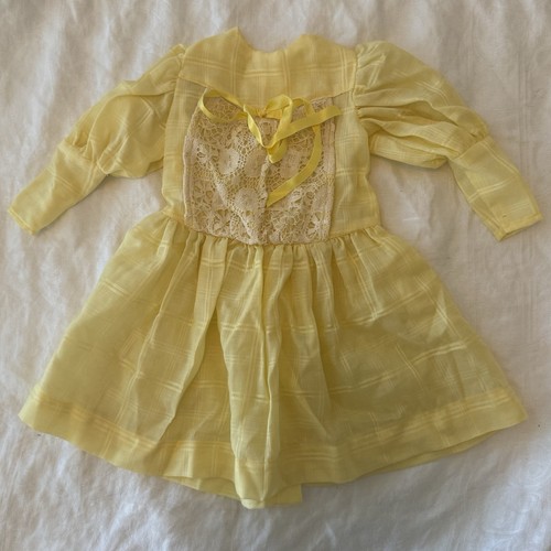 Vestito bambola giallo stile