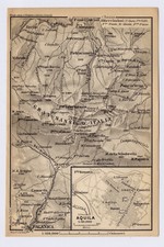 1900 ANTICA MAPPA DEL GRAN