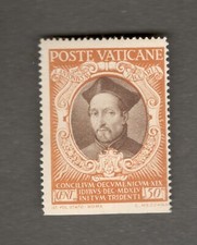 1946 VATICANO CONCILIO DI TRENTO NUOVO INTEGRO NON DENTELLATO IN BASSO