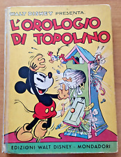 WALT DISNEY - L 'OROLOGIO DI TOPOLINO - OTTOBRE 1939 - OTTIME CONDIZIONI