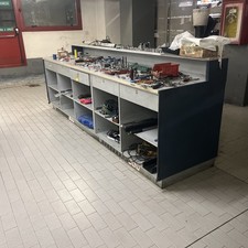 Bancone in legno per Officina