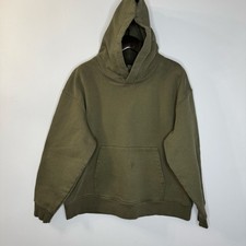 FRAME Felpa uomo con cappuccio e collo zip verde uomo XL