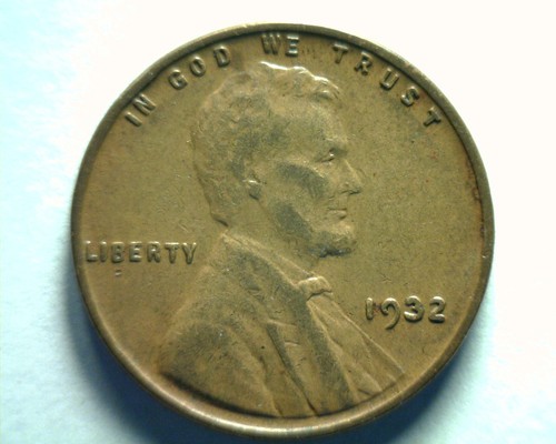1932 lincoln cent penny - lincoln, circa