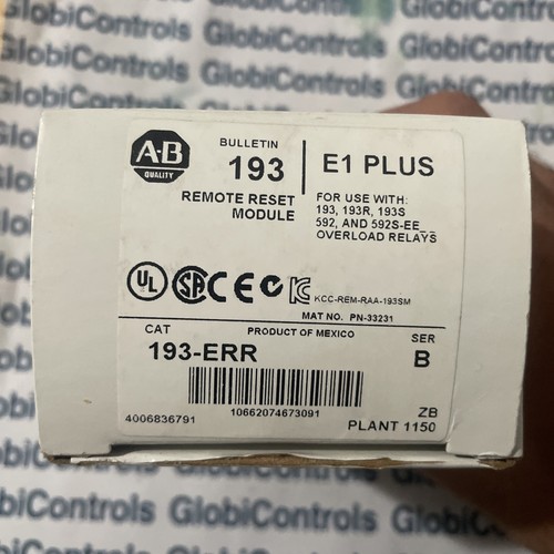 Allen bradley 193 err - allen, serie