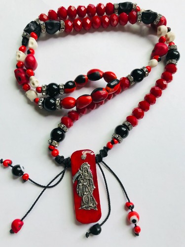 Collana santa muerte teschio - muerte, e