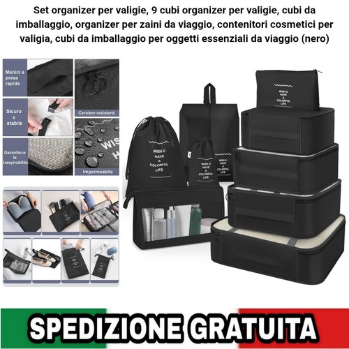 Set organizer valigie pezzi - 9,