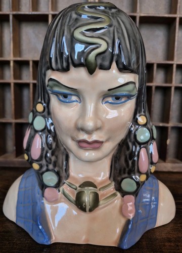 Vaso testa donna - vaso, cleopatra