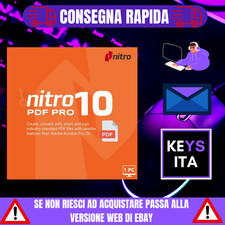 Nitro PDF Pro 10 | Licenza (a vita) Lifetime 1 PC Windows | PDF Editor, Convert