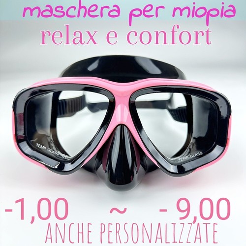 Maschera subacquea per miopia - subacquea,