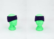 Fascia per testa in pile viola