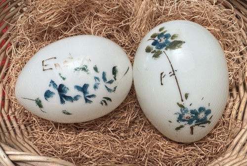 Due uova pasqua vittoriane - due, di