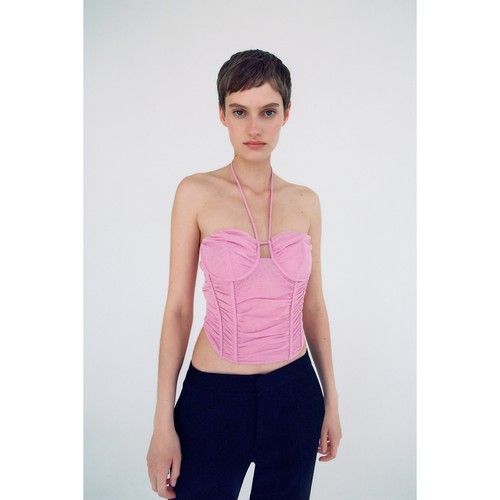 Top corsetto tulle zara - corsetto,