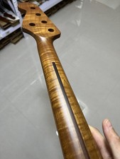 Collo chitarra basso jazz senza tasti acero fiamma arrosto 21fret 5 corde inox