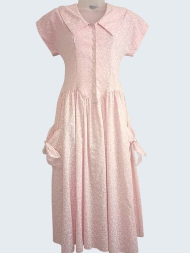 Abito midi vintage rosa